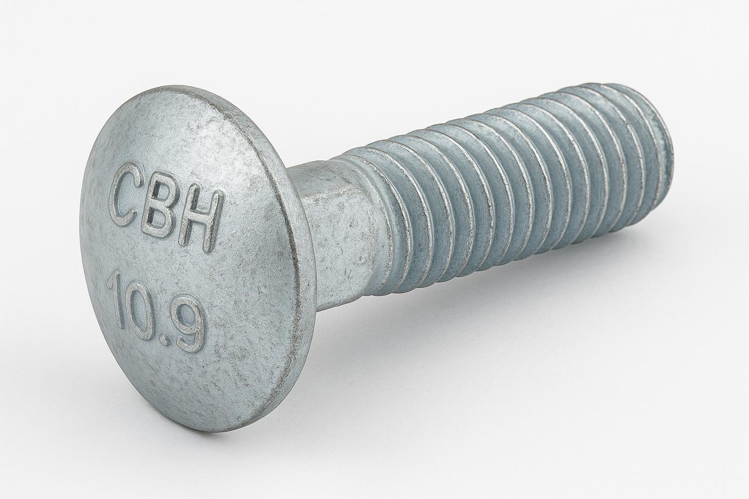 ROUND HEAD SQUARE NECK CARRIAGE BOLT-(DIN 603)-HALF THREAD-M20 X 2.5 X 140M-GRADE 10.9