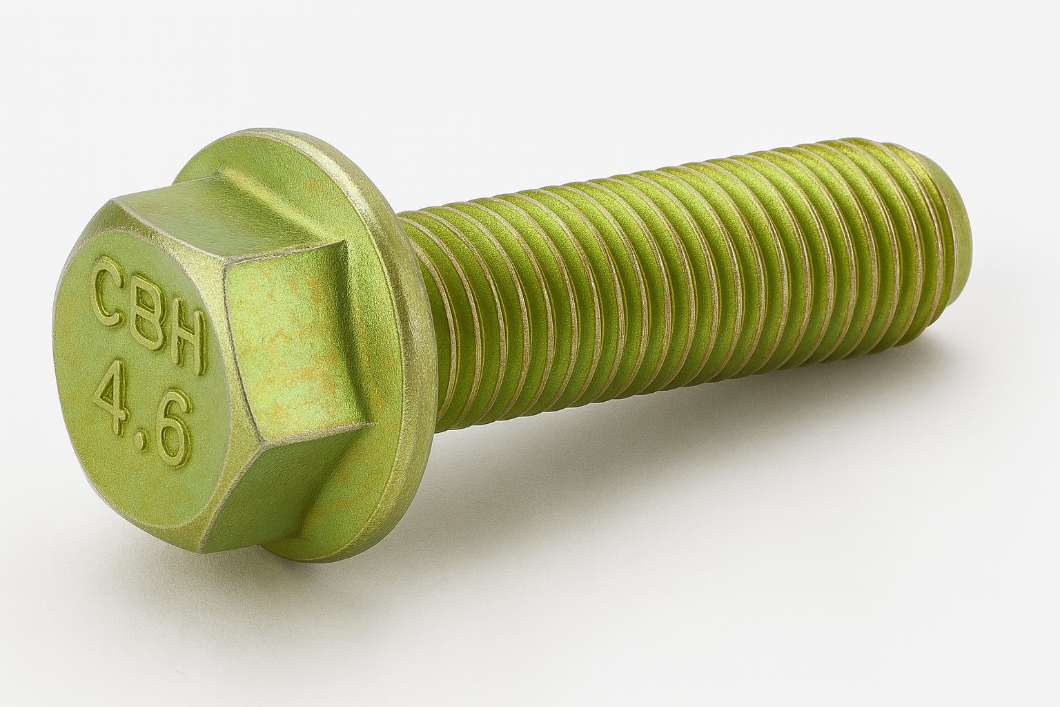 HEX FLANGE BOLT-(DIN 6921)-FULL THREAD-M10 X 1.5 X 30M-GRADE 4.6